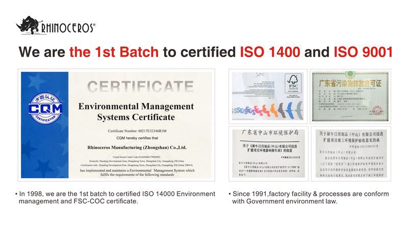 ISO certificate