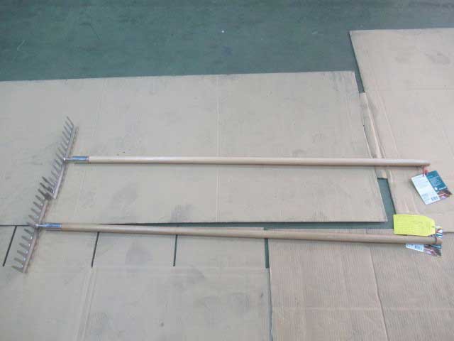 stainless steel garden soil rake