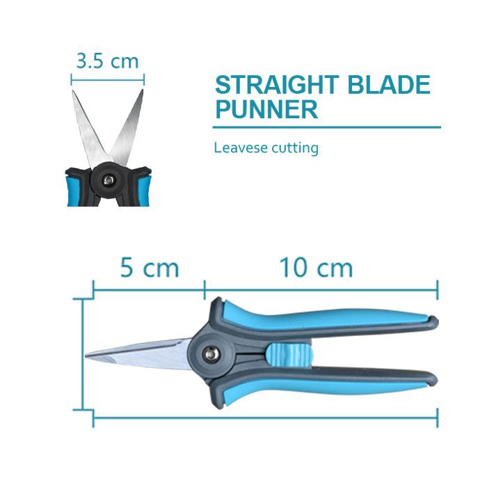Straight small garden pruner blade
