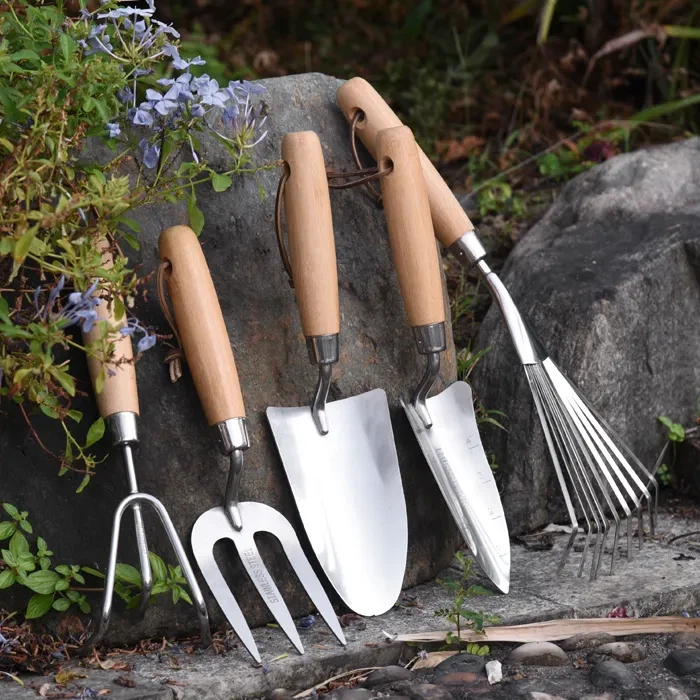 stainless steel hand garden fork