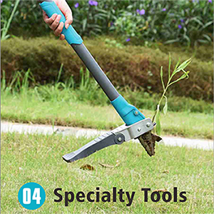 Application du désherbeur à doigts lors du désherbage