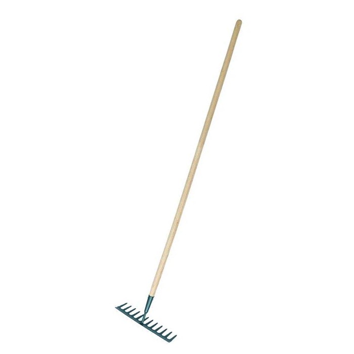 Râteau de jardin en bois